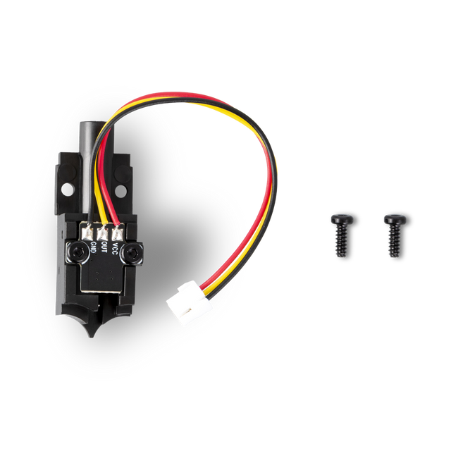 Filament Runout Sensor Kit for Snapmaker U1 with wired sensor module and two mounting screws for runout or jam detection and auto pause.