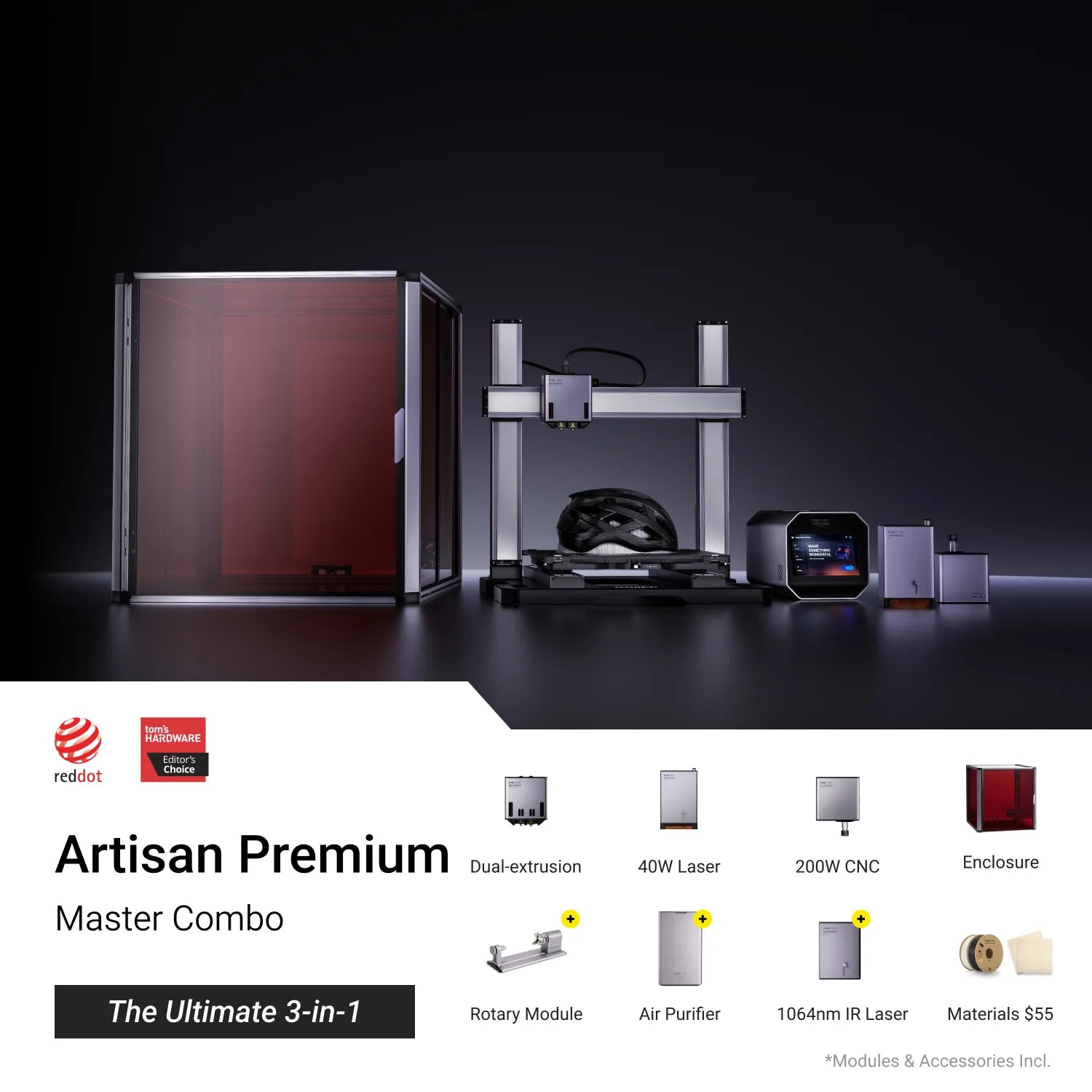 Snapmaker Artisan 3-in-1 3D Printer