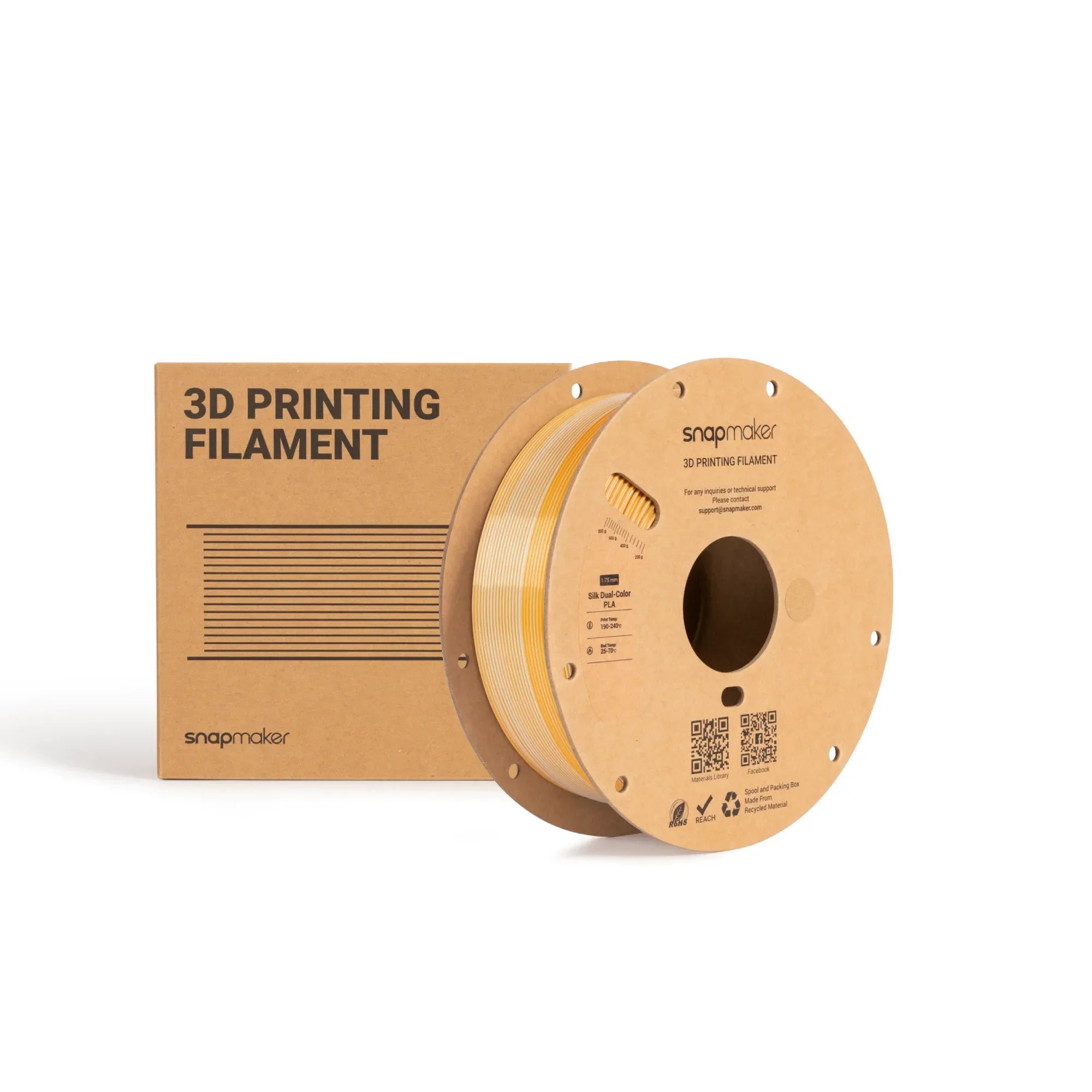 Silk Dual-Color PLA Filament (RFID) - 1kg