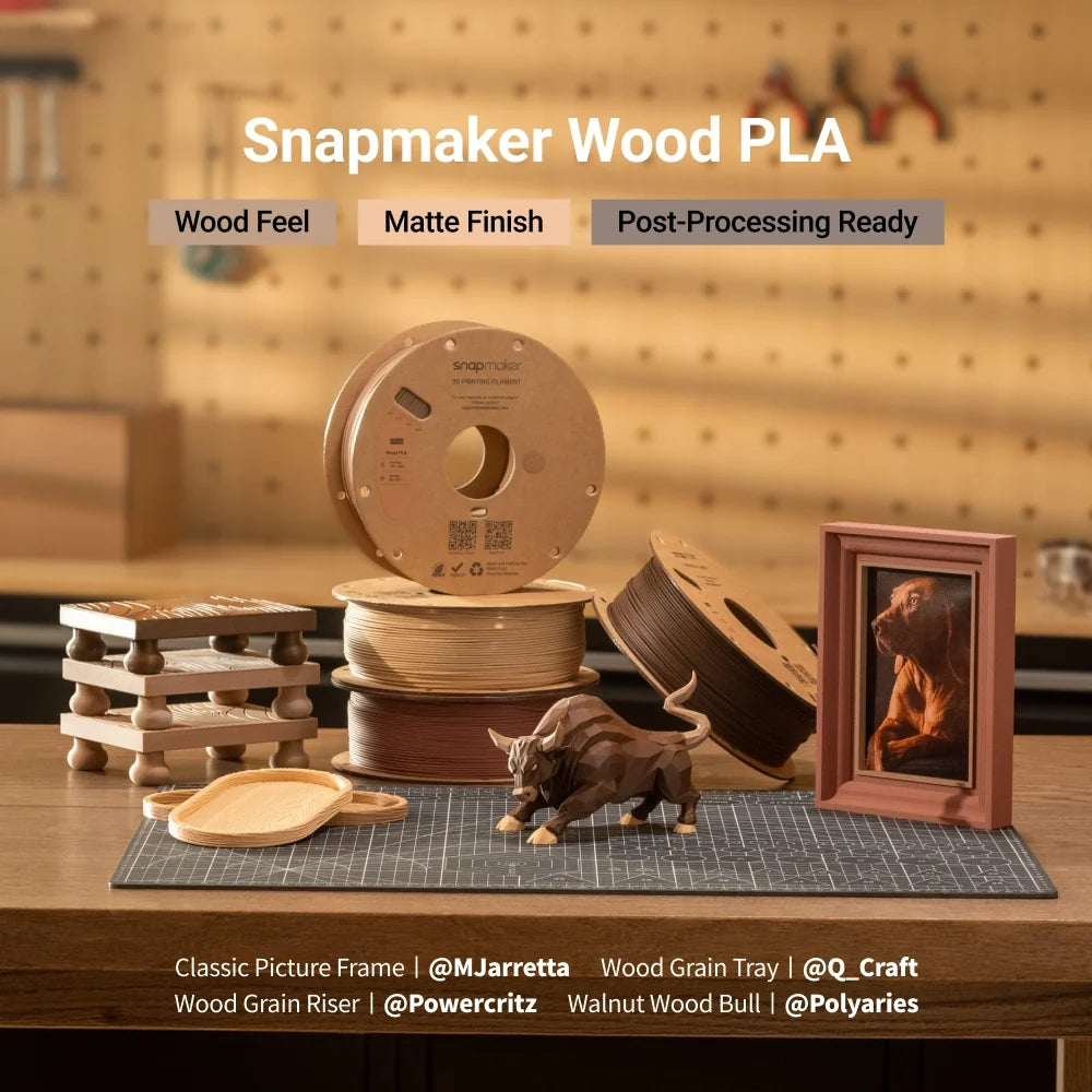 Wood PLA Filament (RFID) - 1kg